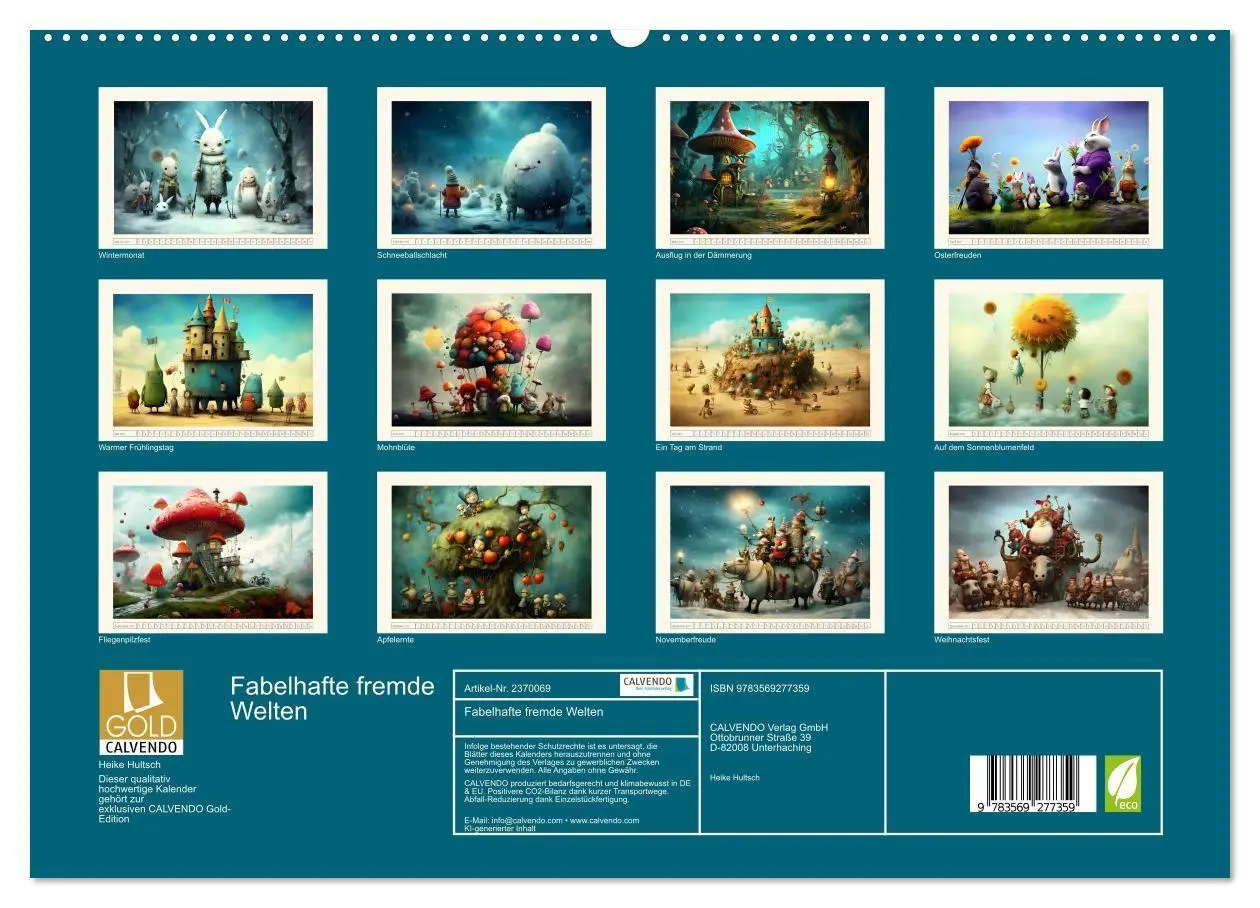 Bild: 9783569277359 | Fabelhafte fremde Welten (hochwertiger Premium Wandkalender 2027...