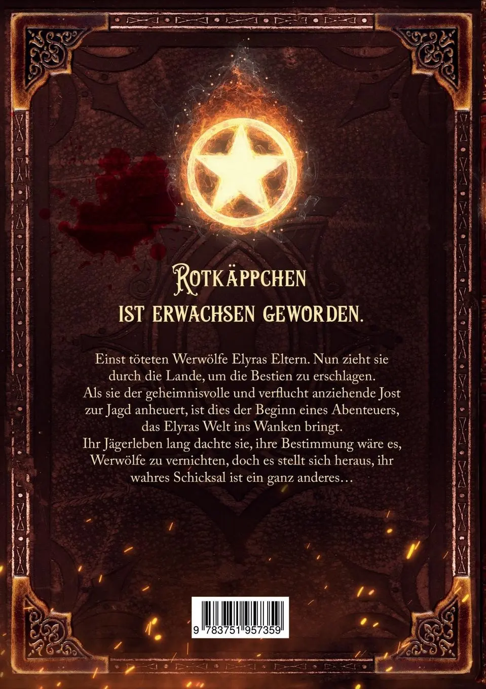 Rückseite: 9783751957359 | Rotkäppchen - Werwolfjägerin | Sandra Bäumler | Taschenbuch | 336 S.