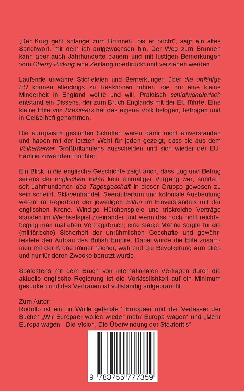 Rückseite: 9783755777359 | Nicht mehr EU - England | Rodolfo Di Telo | Taschenbuch | 126 S.