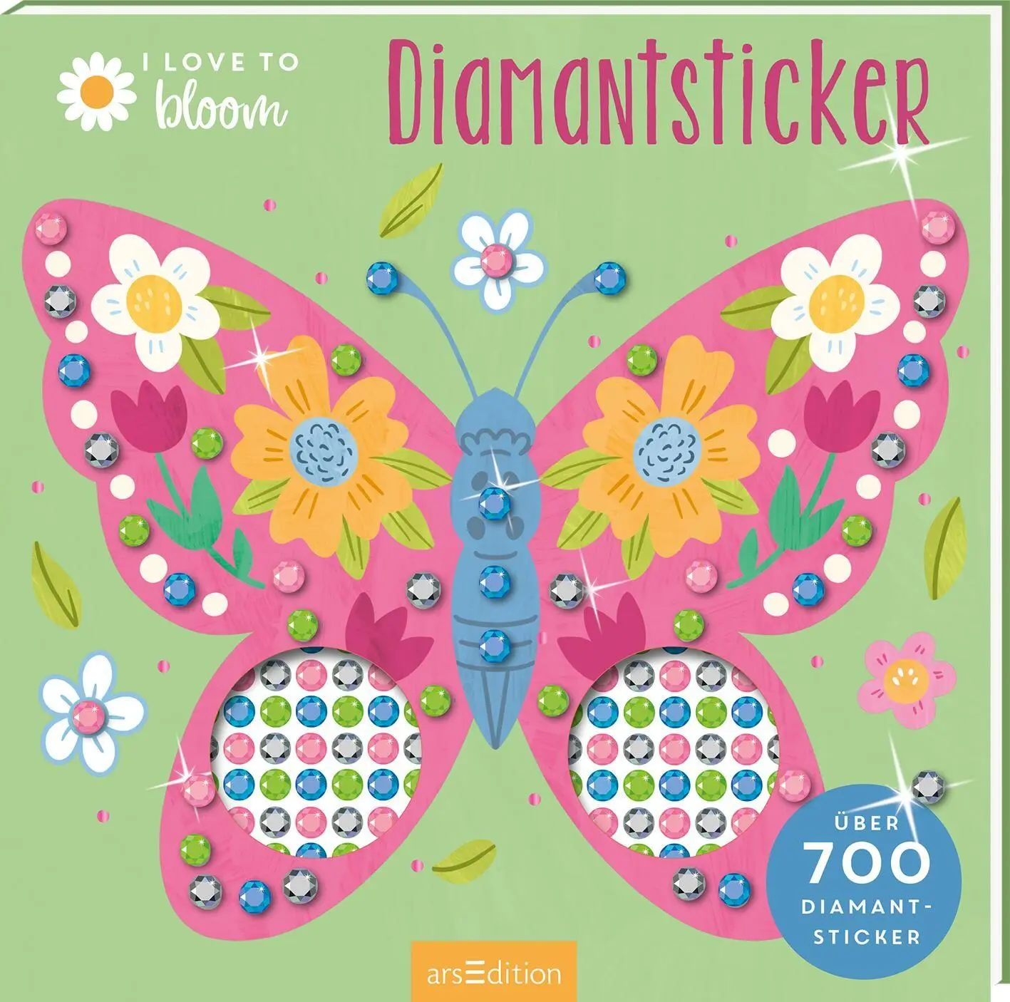 Cover: 9783845867359 | I Love to Bloom - Diamantsticker | Über 700 Diamantsticker | Dugan