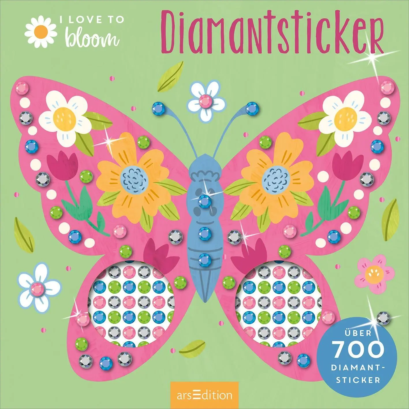 Bild: 9783845867359 | I Love to Bloom - Diamantsticker | Über 700 Diamantsticker | Dugan