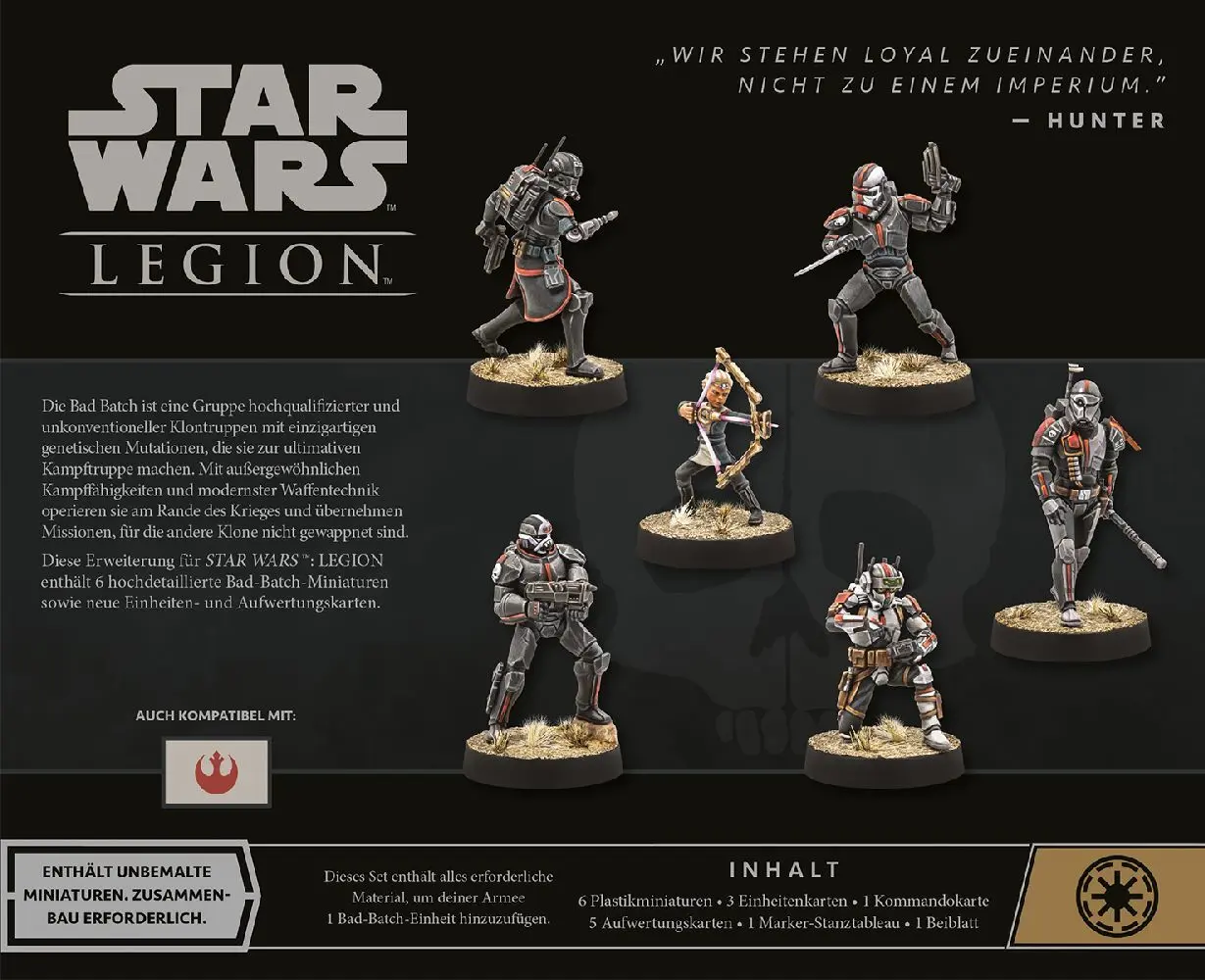 Bild: 841333127459 | Star Wars: Legion - Bad Batch (Spiel-Zubehör) | Alex Davy | Spiel