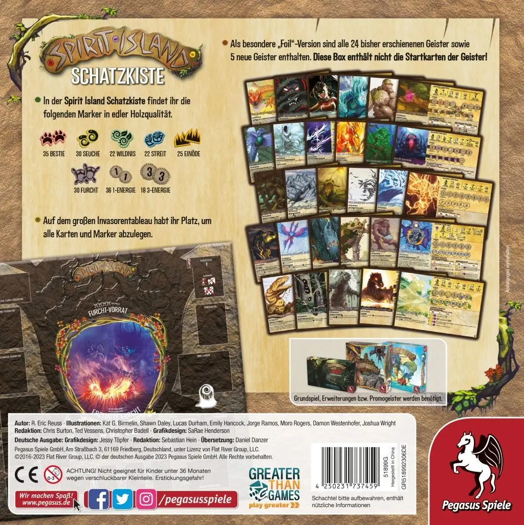 Bild: 4250231737459 | Spirit Island Schatzkiste | Spiel | 51899G | Deutsch | 2023