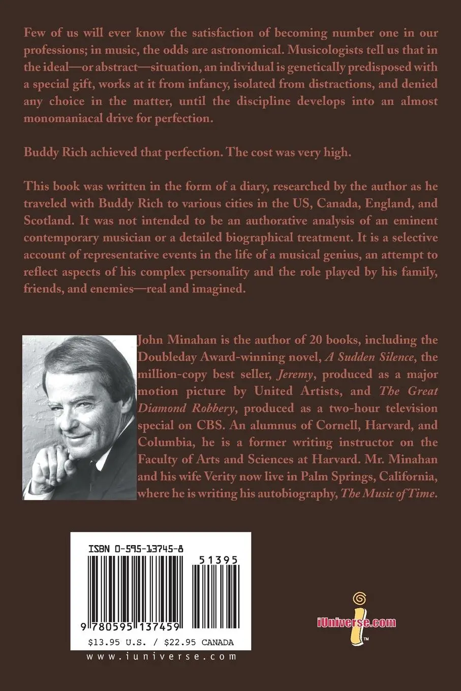 Rückseite: 9780595137459 | The Torment of Buddy Rich | John Minahan | Taschenbuch | Englisch