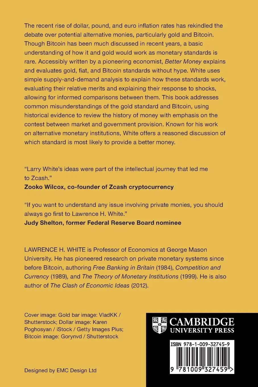 Rückseite: 9781009327459 | Better Money | Gold, Fiat, or Bitcoin? | Lawrence H White | Buch