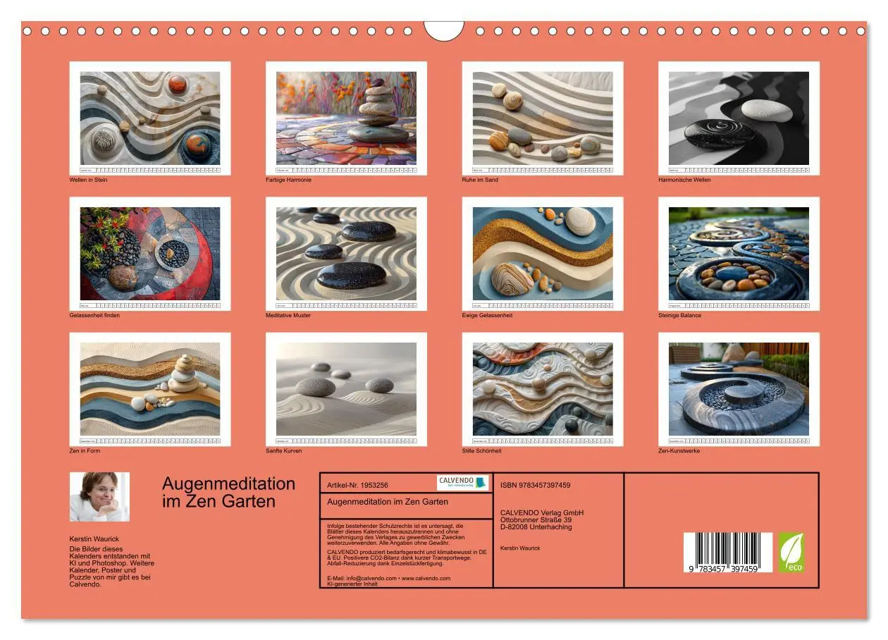 Bild: 9783457397459 | Augenmeditation im Zen Garten (Wandkalender 2026 DIN A3 quer),...