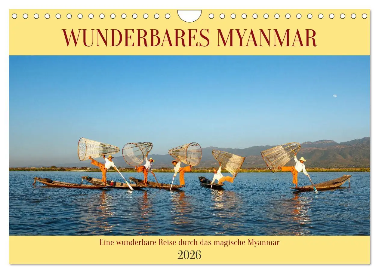 Cover: 9783457537459 | Wunderbares Myanmar (Wandkalender 2026 DIN A4 quer), CALVENDO...