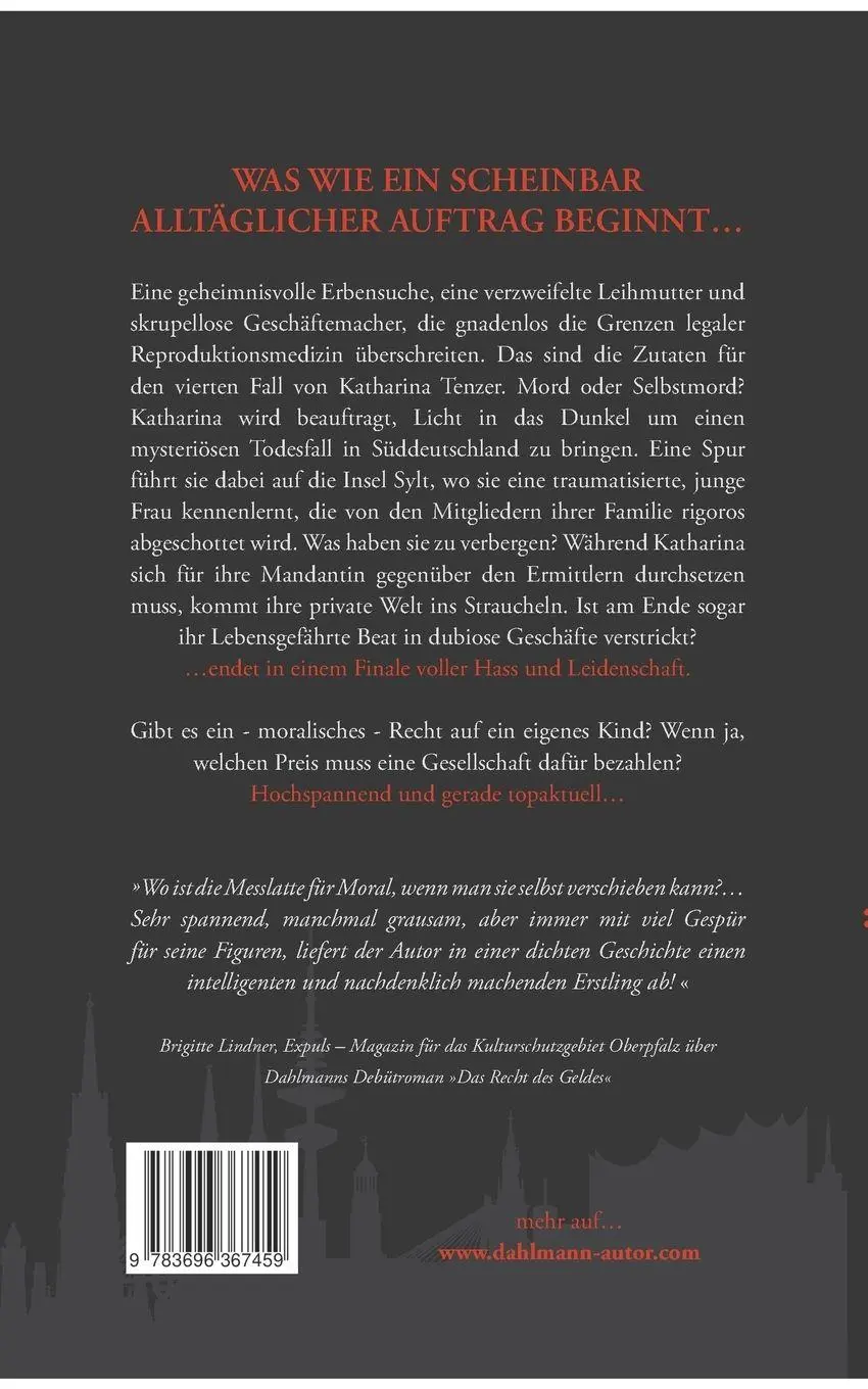 Rückseite: 9783696367459 | Das Verhängnis der Leihmutter | Olaf R. Dahlmann | Taschenbuch | 2026