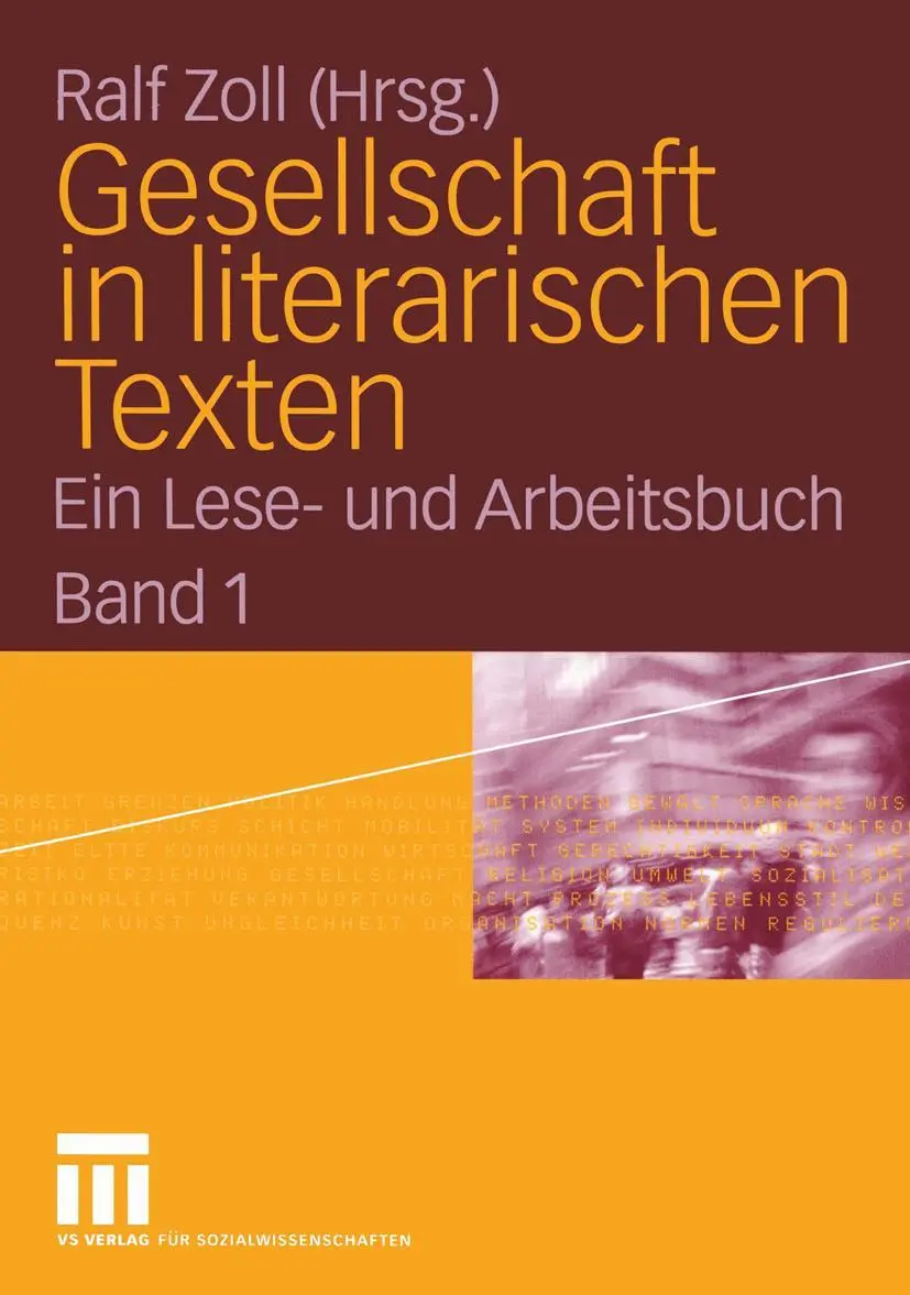 Cover: 9783810037459 | Gesellschaft in literarischen Texten | Ralf Zoll | Taschenbuch | 2005