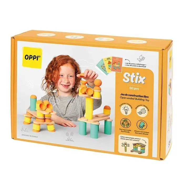 Cover: 3770012737559 | OPPI TOYS - Stix Konstruktionsspielzeug 60-teilig | Deutsch | 2025