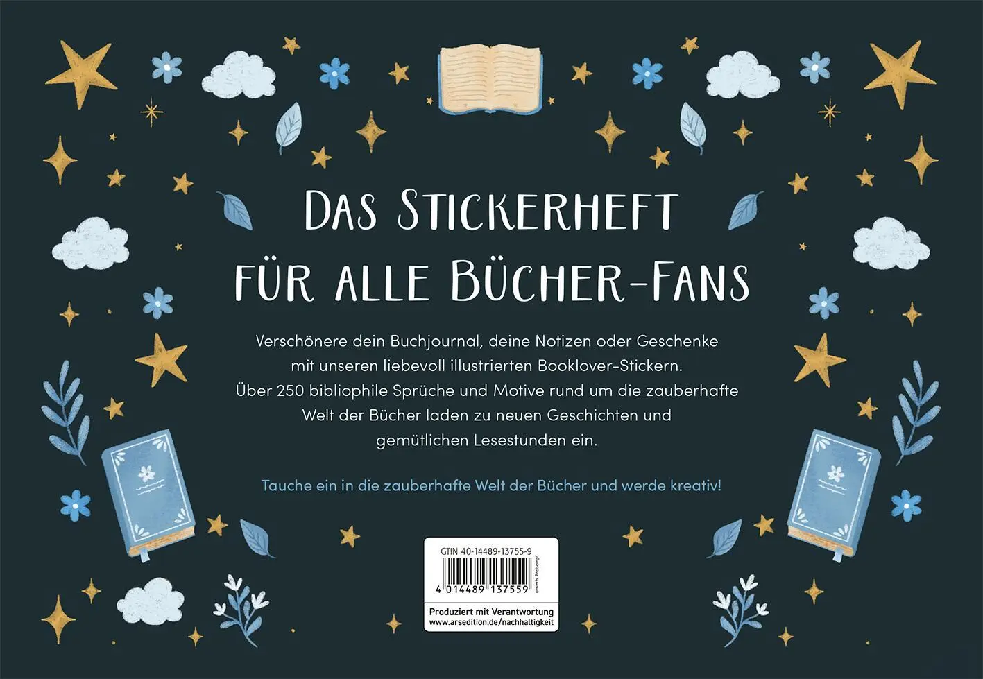 Rückseite: 4014489137559 | myNOTES Papeterie: Stickern. Lesen. Träumen. | Dan Lin | Broschüre