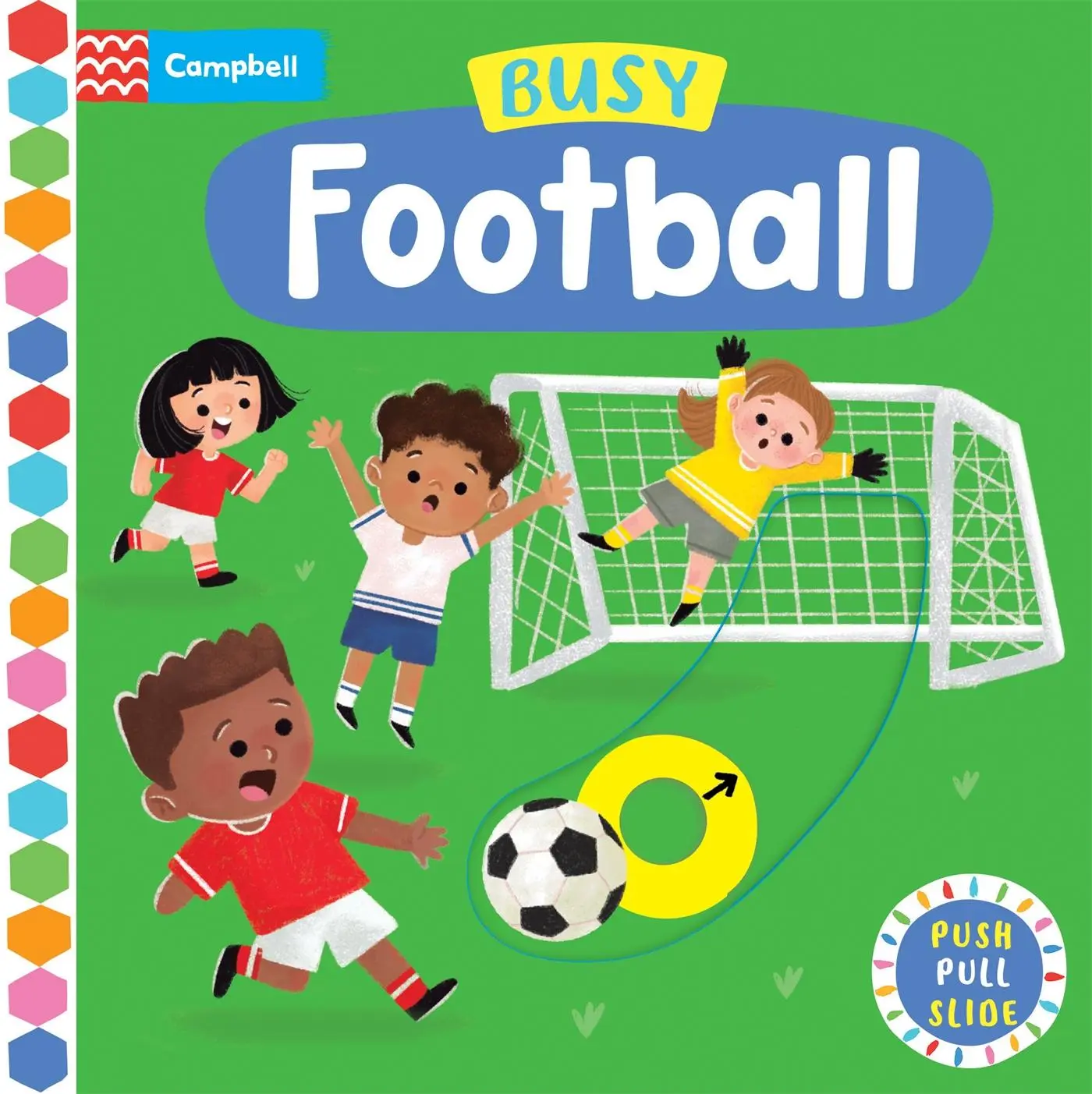 Cover: 9781529097559 | Busy Football | A Push, Pull, Slide Book | Campbell Books | Buch