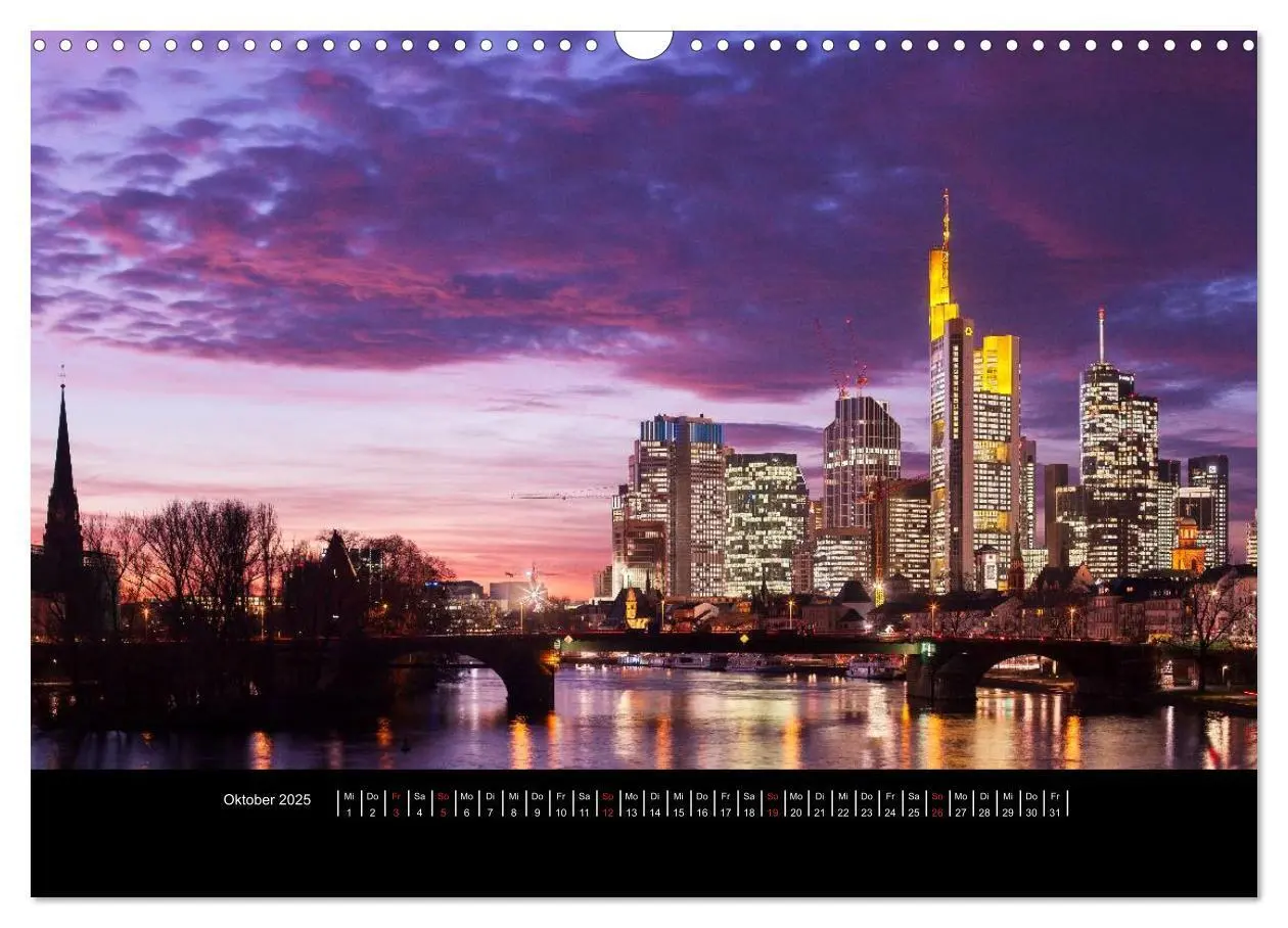 Bild: 9783435677559 | Frankfurt (Wandkalender 2025 DIN A3 quer), CALVENDO Monatskalender