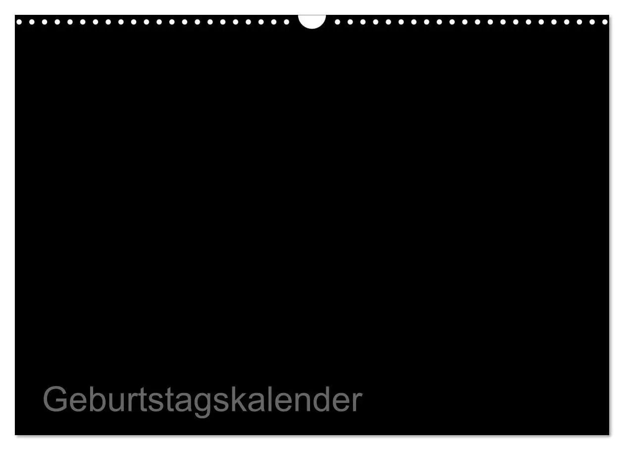 Cover: 9783516167559 | Bastel-Geburtstagskalender schwarz / Geburtstagskalender...