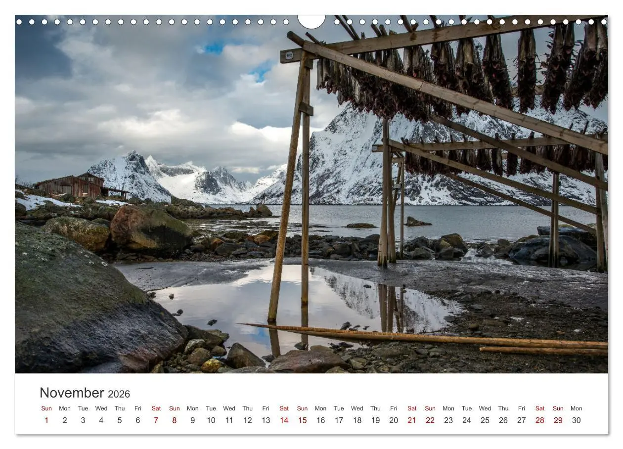 Bild: 9783516547559 | Lofoten Reflections in the water (Wall Calendar 2026 DIN A3...