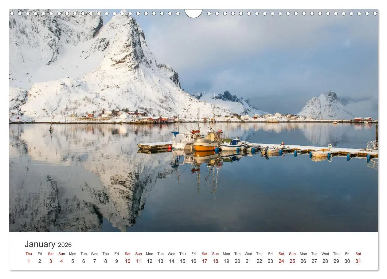 Bild: 9783516547559 | Lofoten Reflections in the water (Wall Calendar 2026 DIN A3...