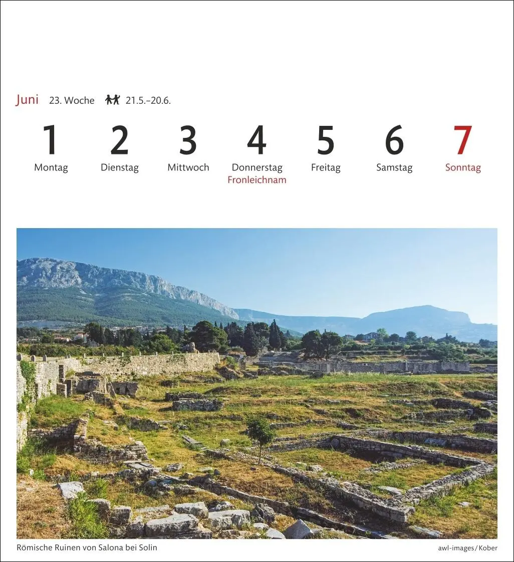 Bild: 9783840037559 | Kroatien Sehnsuchtskalender 2026 - Wochenkalender mit 53 Postkarten