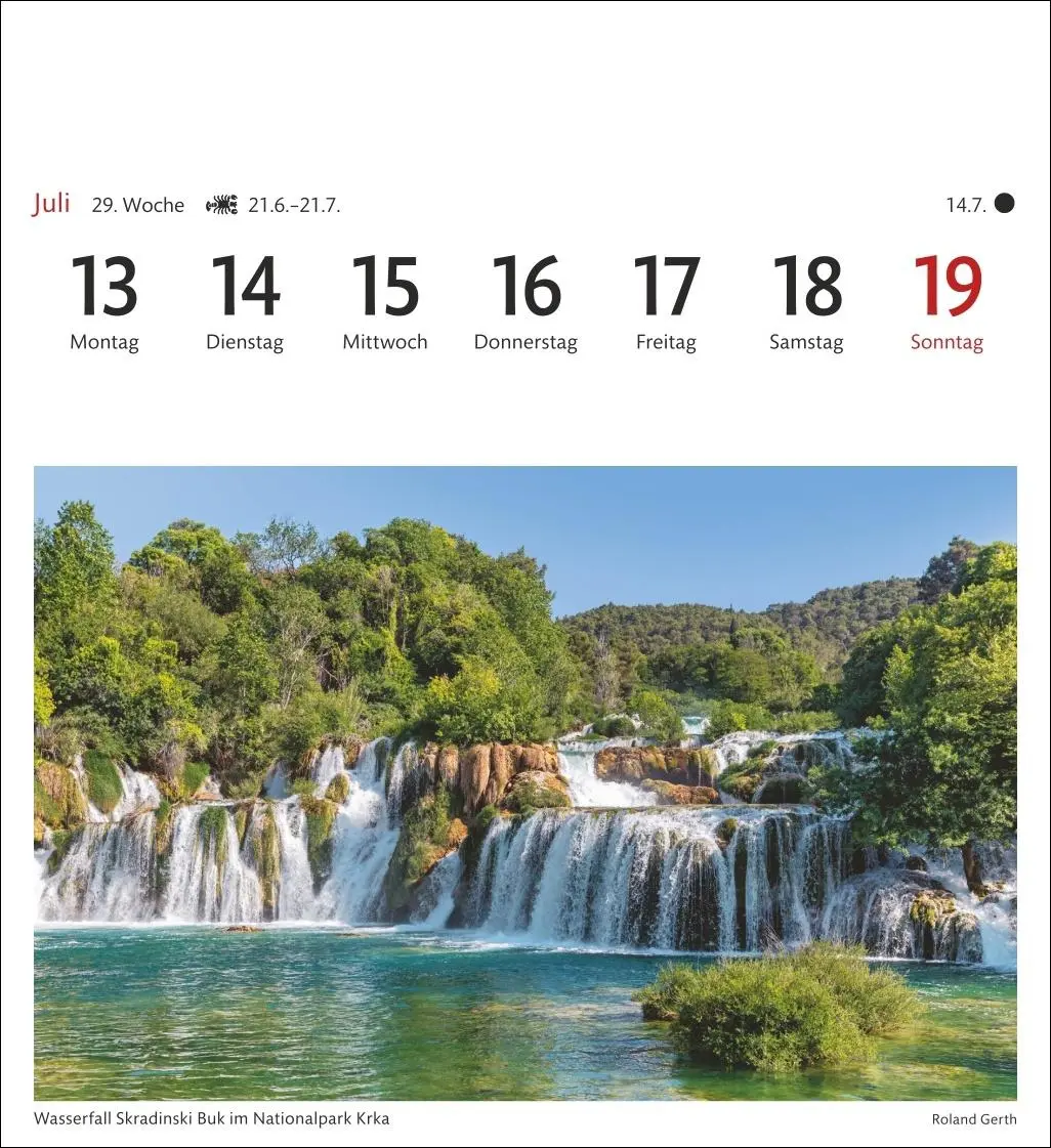 Bild: 9783840037559 | Kroatien Sehnsuchtskalender 2026 - Wochenkalender mit 53 Postkarten