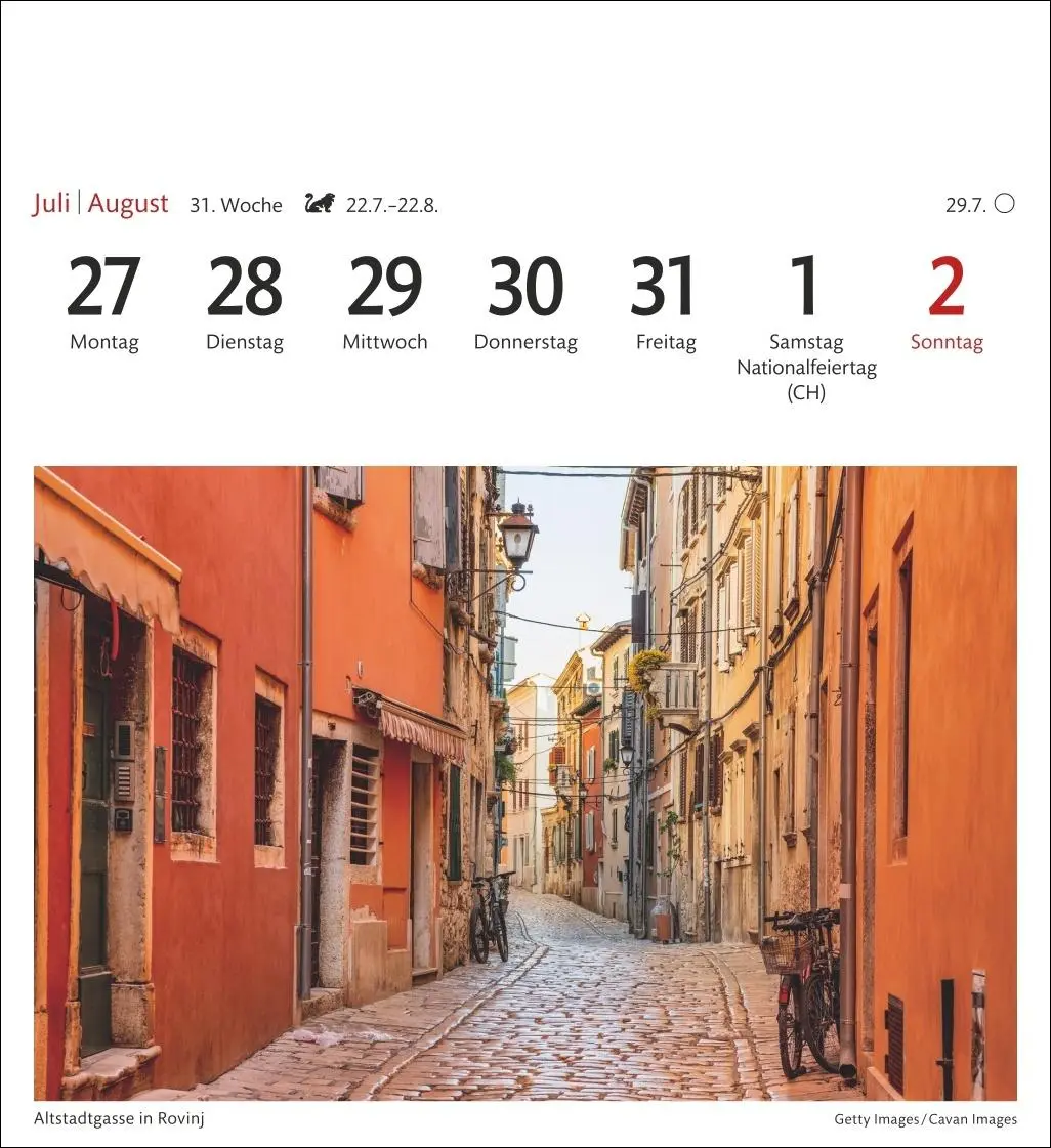 Bild: 9783840037559 | Kroatien Sehnsuchtskalender 2026 - Wochenkalender mit 53 Postkarten