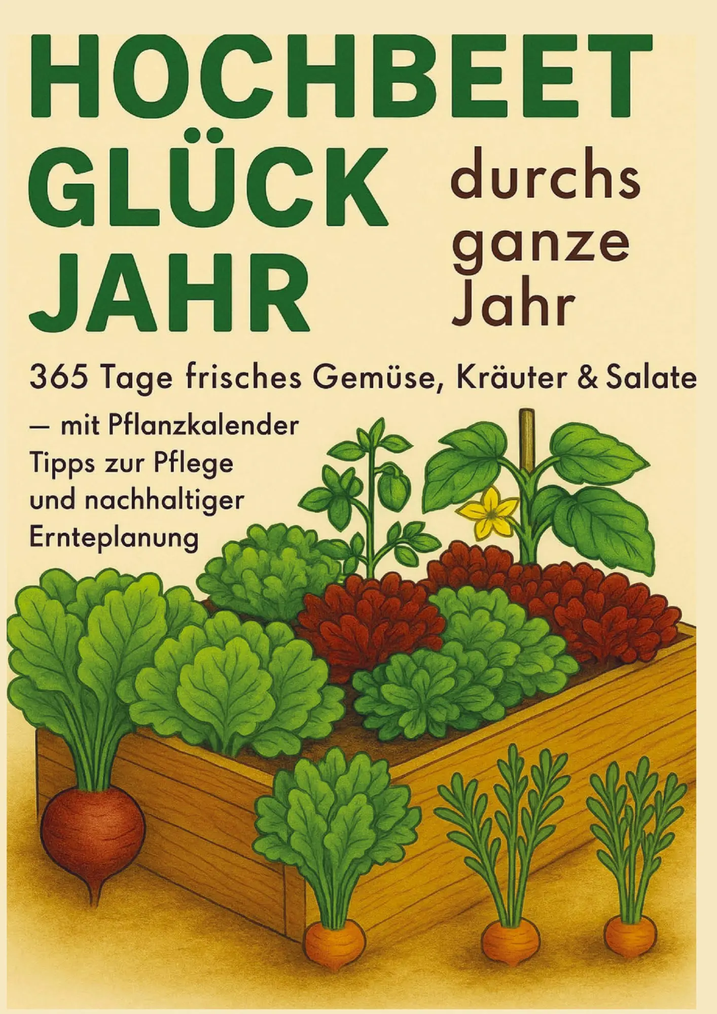 Cover: 9789403847559 | Hochbeet-Glück durchs ganze Jahr - 365 Tage frisches Gemüse,...