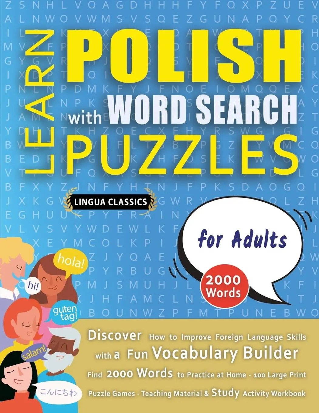 Cover: 9798349037559 | LEARN POLISH WITH WORD SEARCH PUZZLES FOR ADULTS - Discover How to...