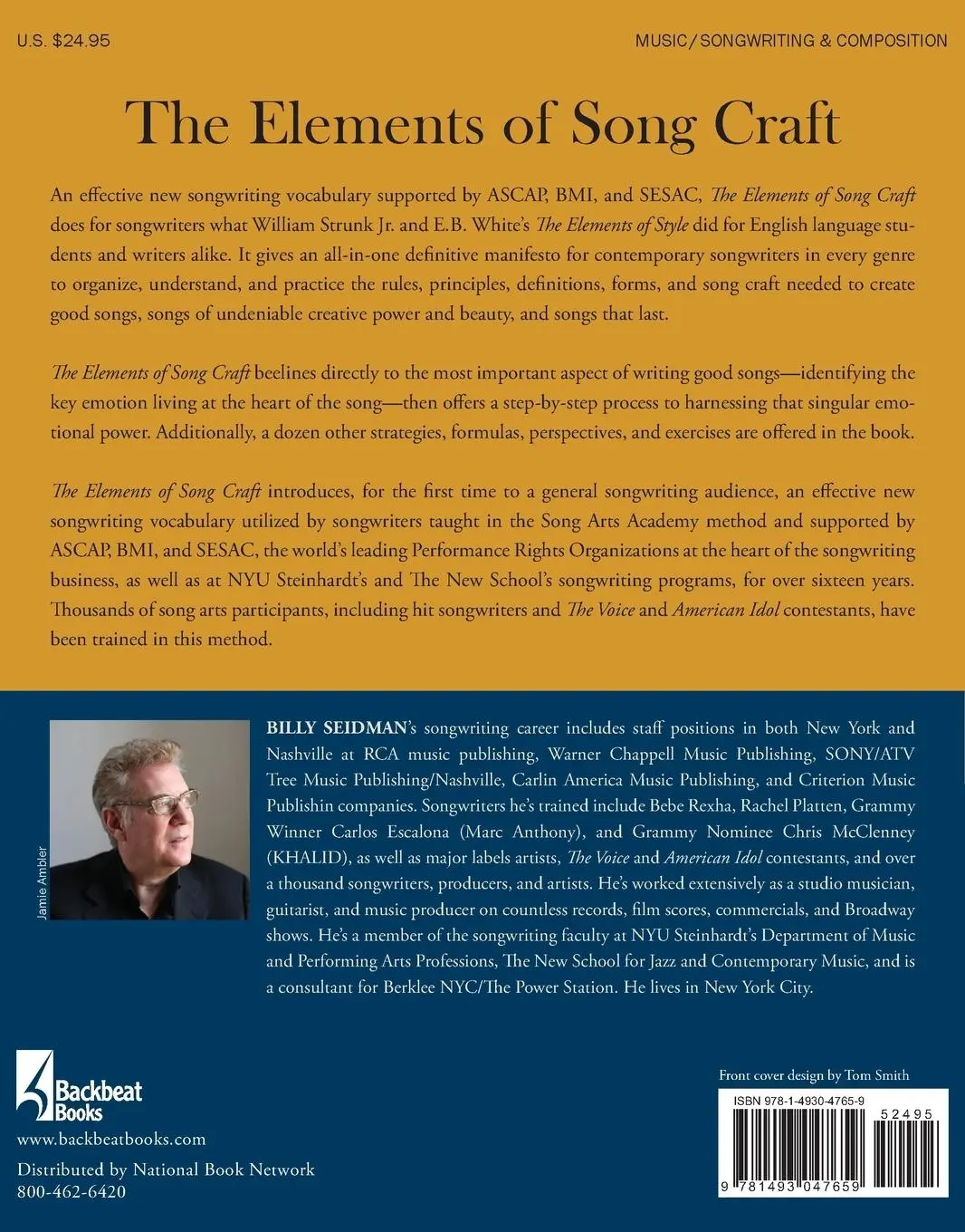 Rückseite: 9781493047659 | Elements of Song Craft | Billy Seidman | Taschenbuch | Englisch | 2020