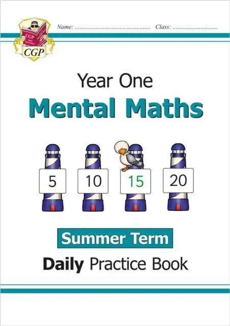 Cover: 9781789087659 | KS1 Mental Maths Year 1 Daily Practice Book: Summer Term | Cgp Books