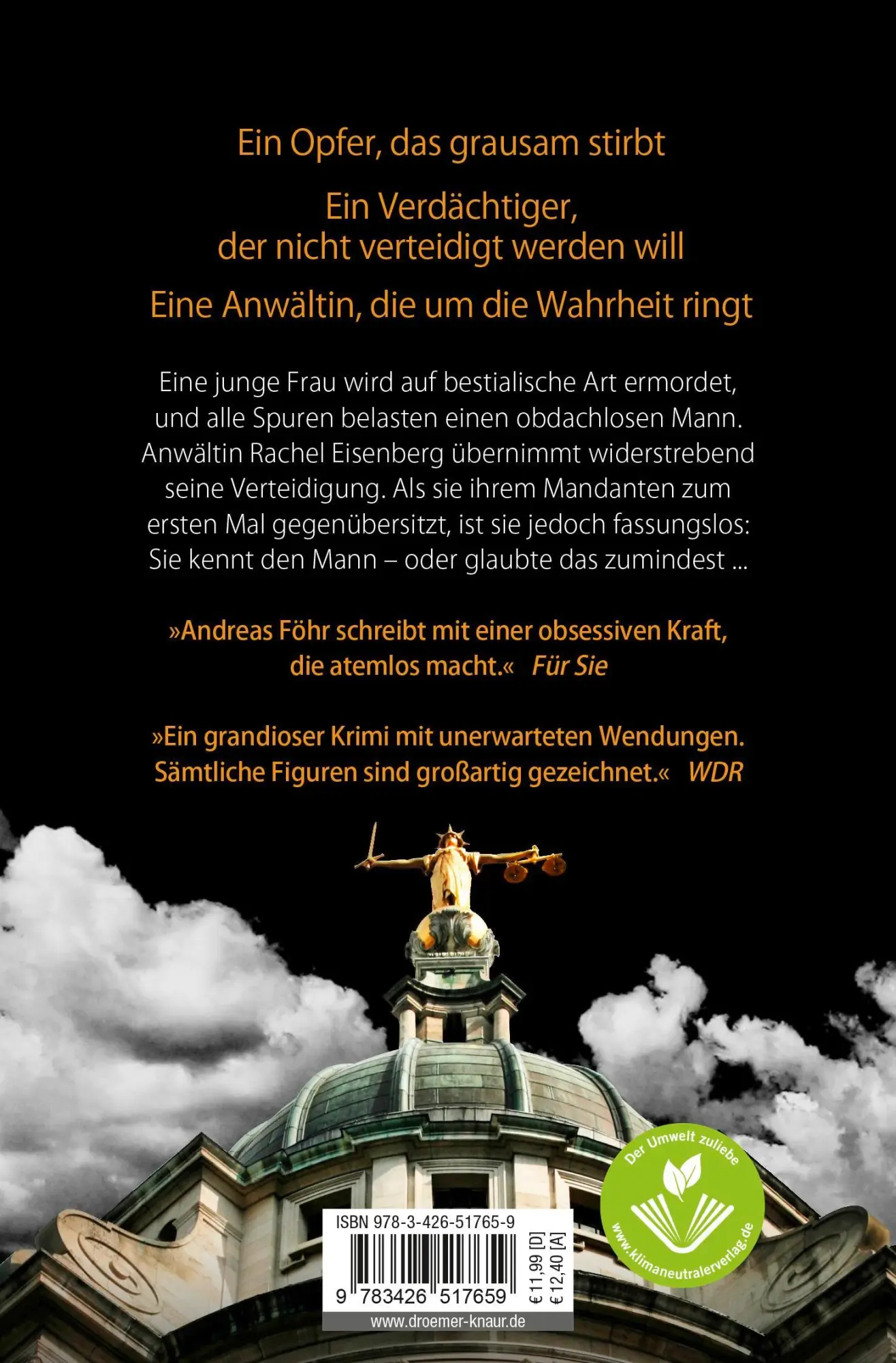 Rückseite: 9783426517659 | Eisenberg | Andreas Föhr | Taschenbuch | Die Rachel-Eisenberg-Serie