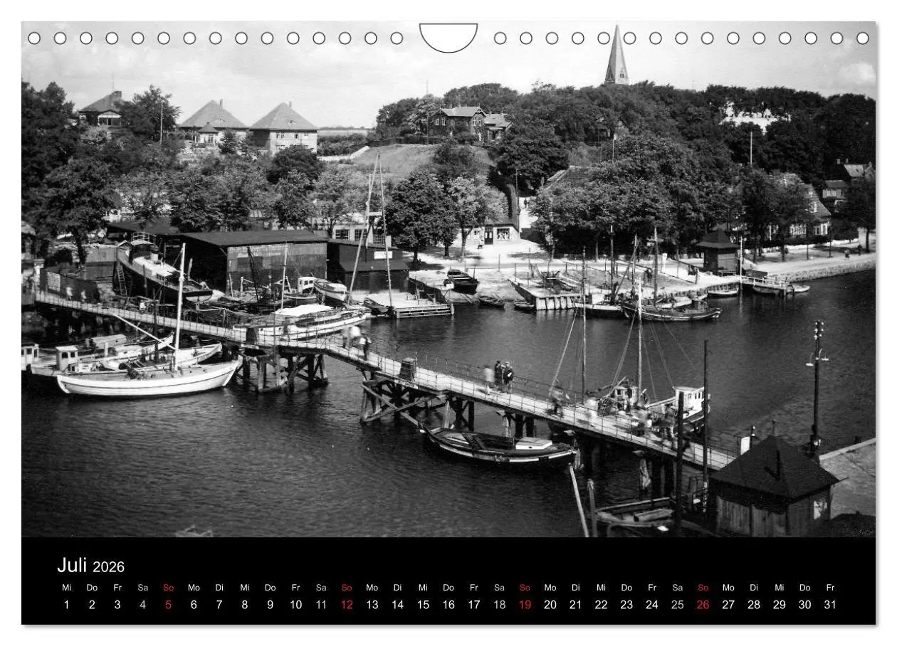 Bild: 9783516227659 | Altes Eckernförde (Wandkalender 2026 DIN A4 quer), CALVENDO...