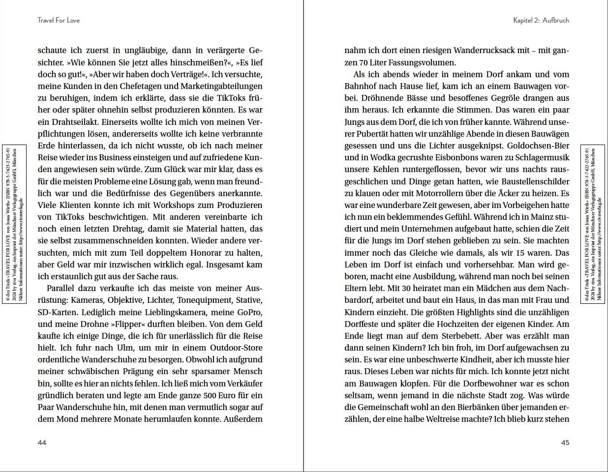 Bild: 9783742327659 | Travel For Love | Josua Wirth | Taschenbuch | 240 S. | Deutsch | 2024