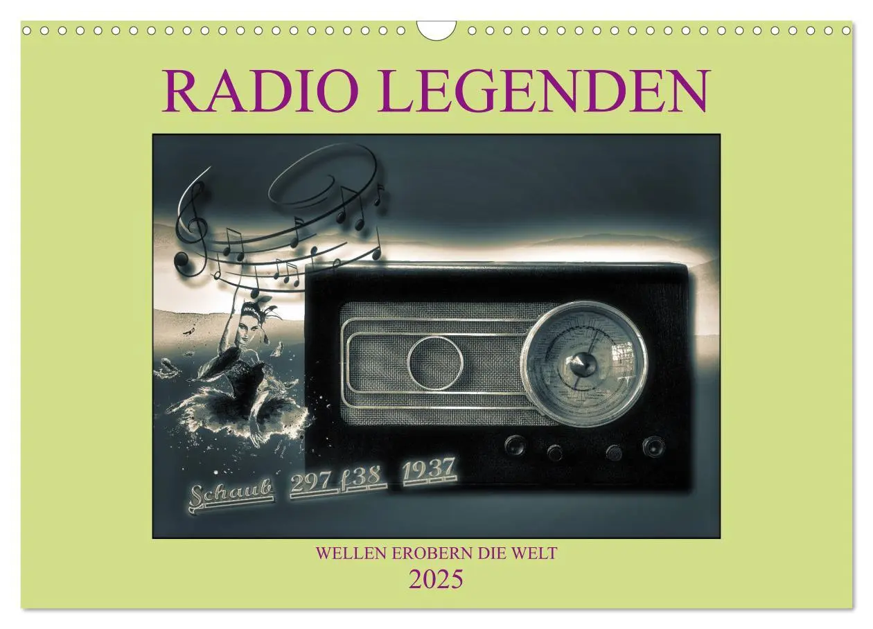 Cover: 9783435277759 | RADIO LEGENDEN (Wandkalender 2025 DIN A3 quer), CALVENDO...