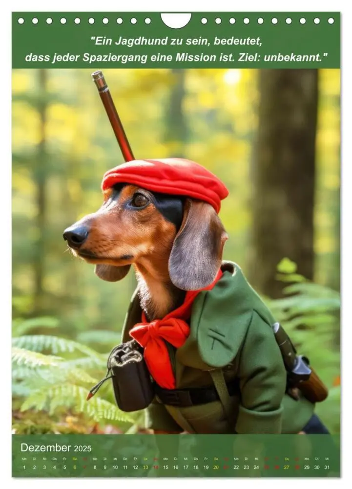Bild: 9783435967759 | Lustige Jagdhunde mit Jägerlatein (Wandkalender 2025 DIN A4 hoch),...