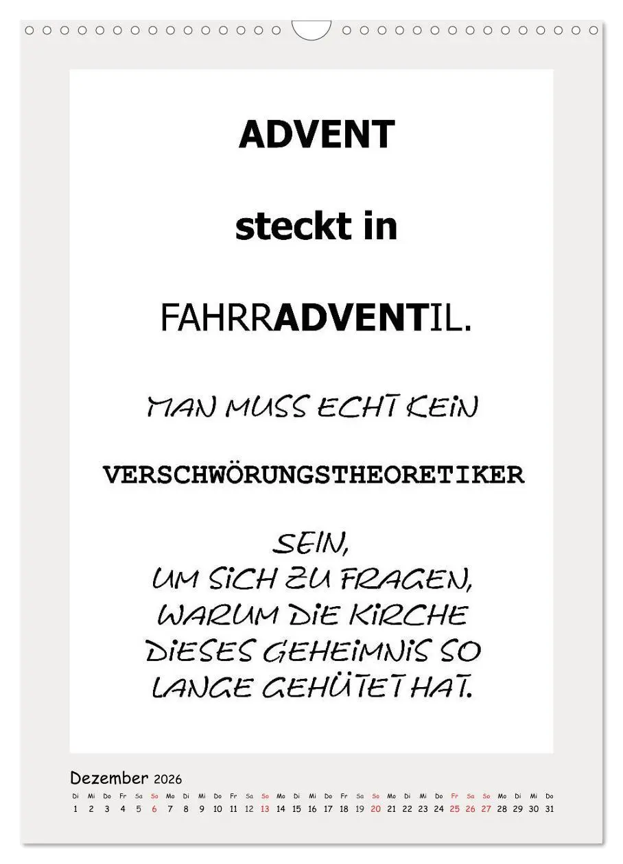 Bild: 9783516387759 | Sprüchekalender. Witziges fürs Büro (Wandkalender 2026 DIN A3...