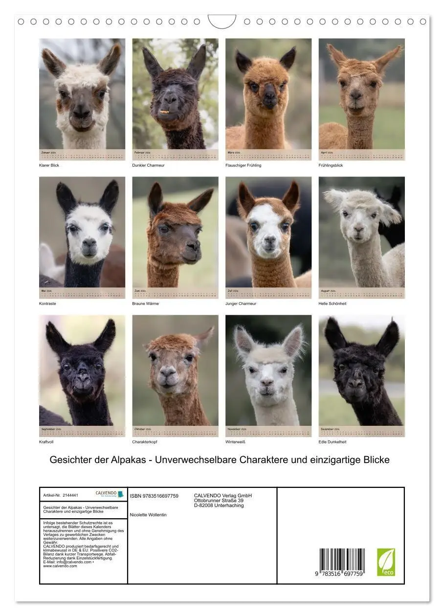 Bild: 9783516697759 | Gesichter der Alpakas - Unverwechselbare Charaktere und...