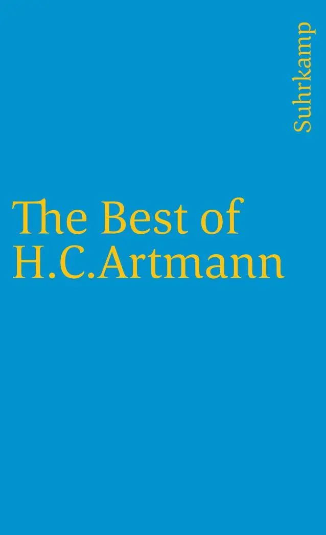 Cover: 9783518367759 | The Best of H. C. Artmann | H. C. Artmann | Taschenbuch | 392 S.