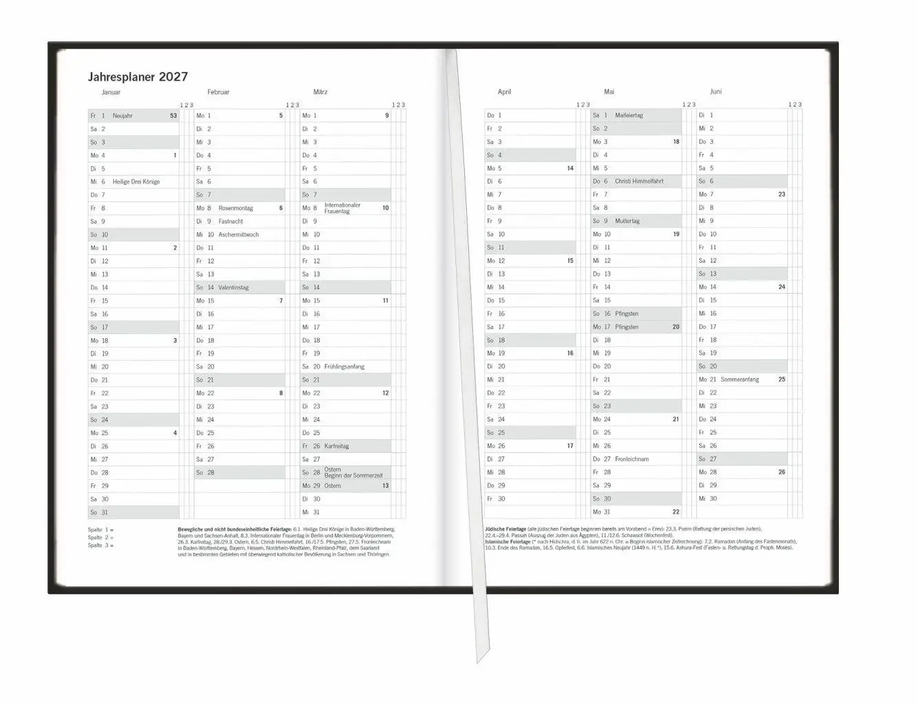 Bild: 9783756417759 | Terminer A6, Leder schwarz 2027 | Buch | Bürokalender Heye | 152 S.