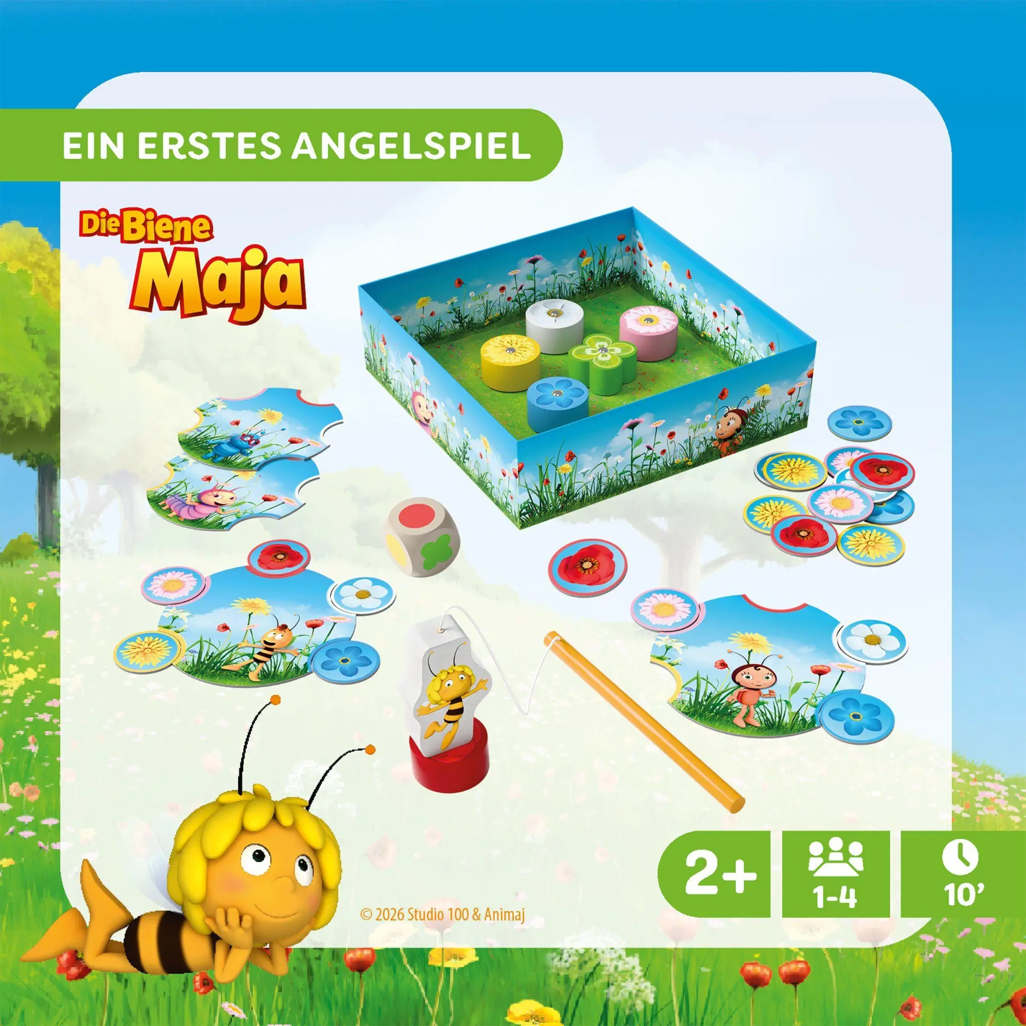 Bild: 4010168297859 | Meine ersten Spiele - Biene Maja - Blüten angeln | Kristin Dittmann