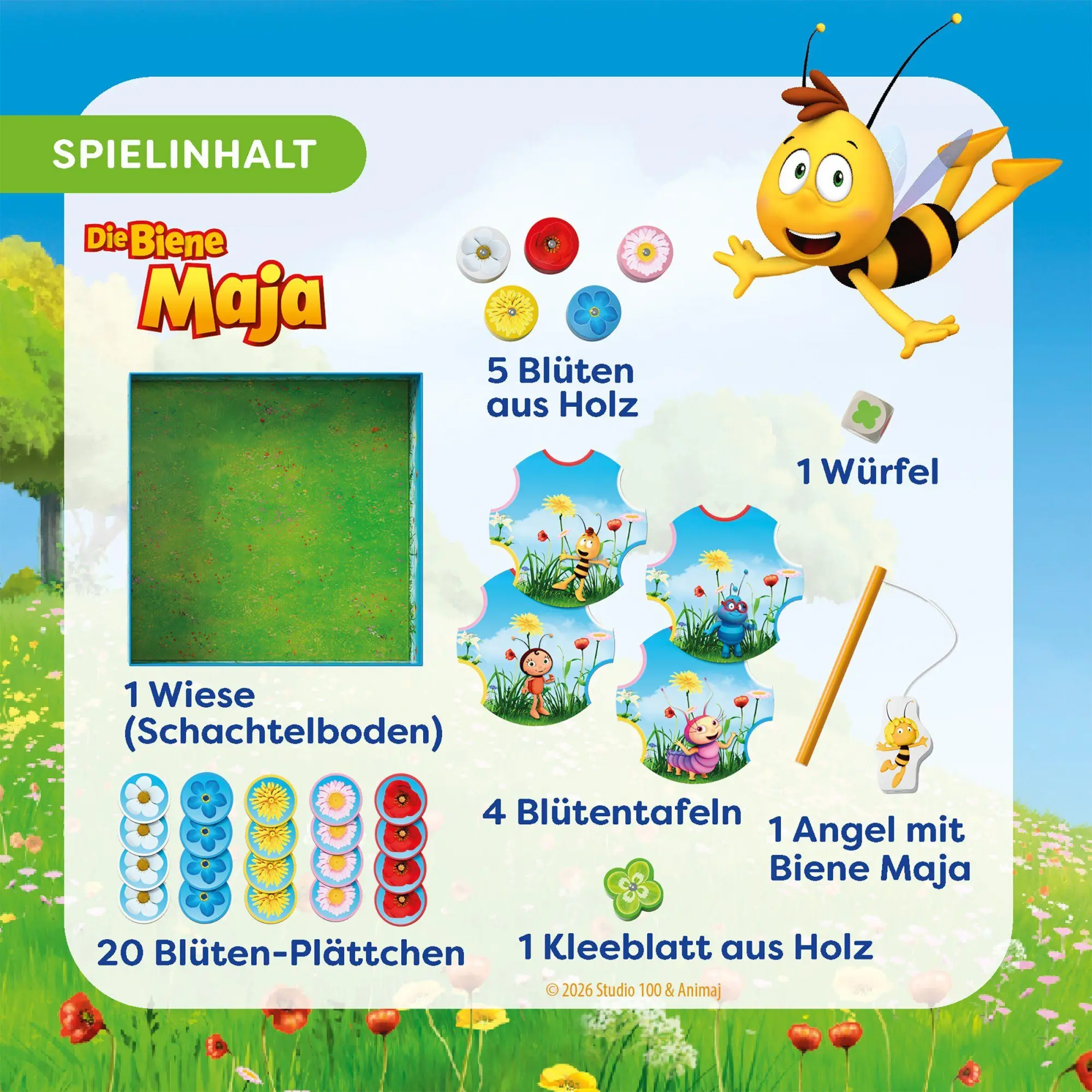 Bild: 4010168297859 | Meine ersten Spiele - Biene Maja - Blüten angeln | Kristin Dittmann