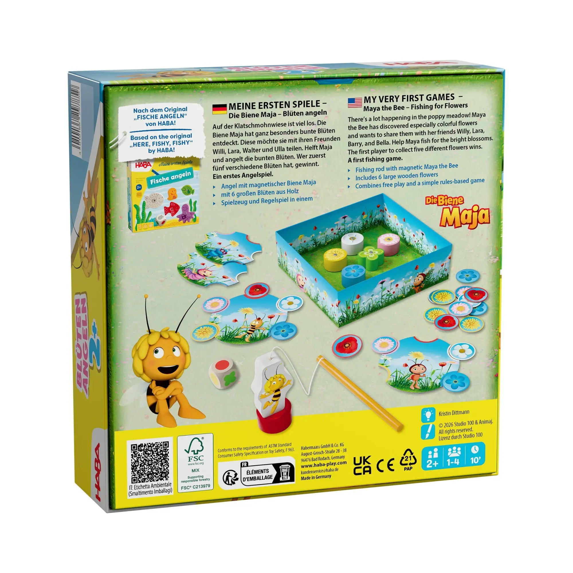 Bild: 4010168297859 | Meine ersten Spiele - Biene Maja - Blüten angeln | Kristin Dittmann