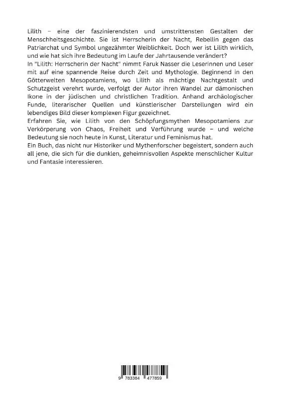Rückseite: 9783384477859 | Lilith: Herrscherin der Nacht | Faruk Nasser | Buch | 244 S. | Deutsch