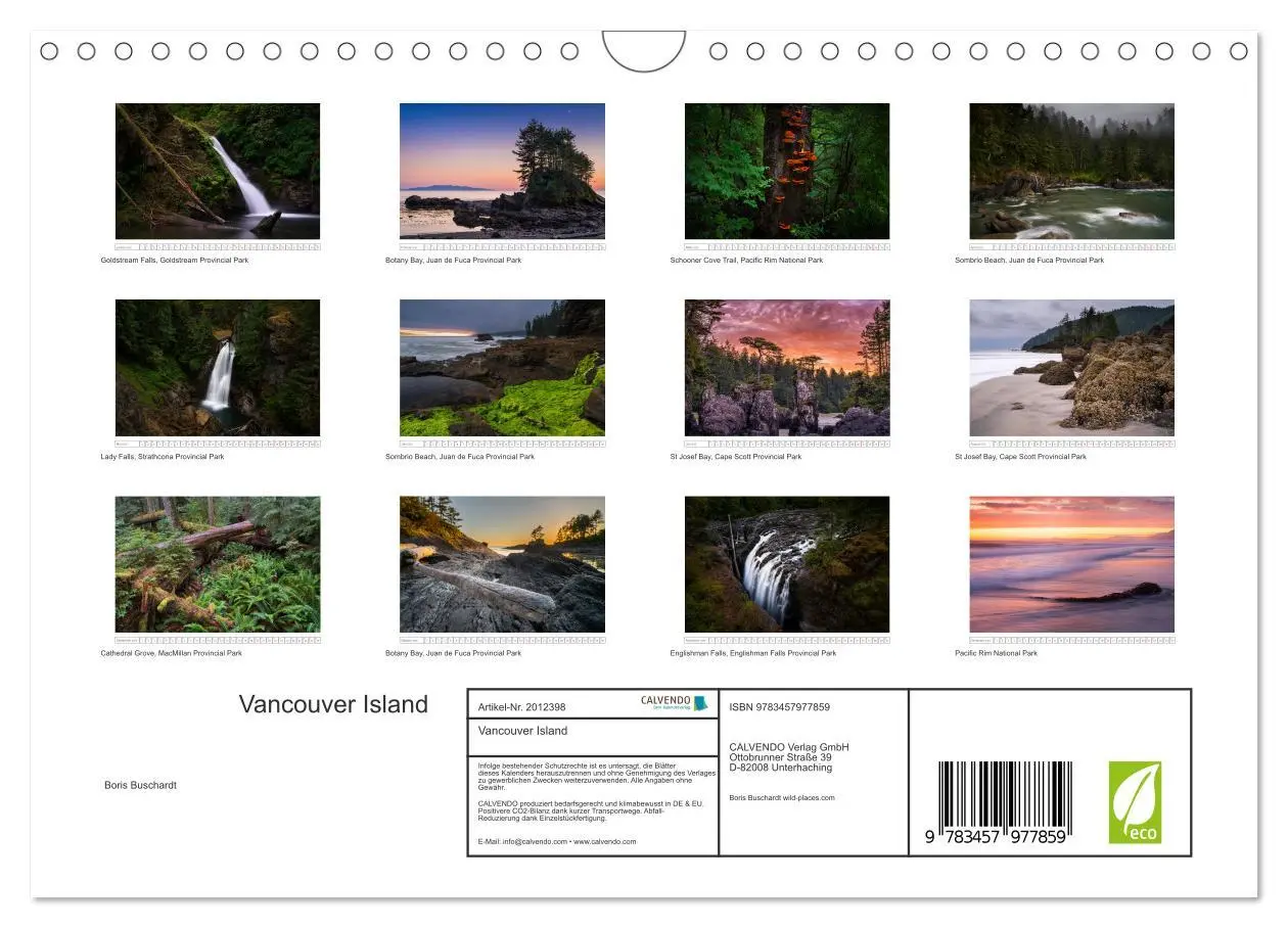 Bild: 9783457977859 | Vancouver Island (Wandkalender 2026 DIN A4 quer), CALVENDO...