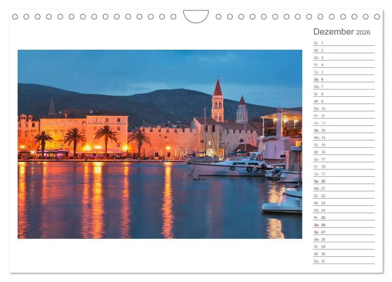 Bild: 9783516207859 | Kroatien, Terminplaner (Wandkalender 2026 DIN A4 quer), CALVENDO...