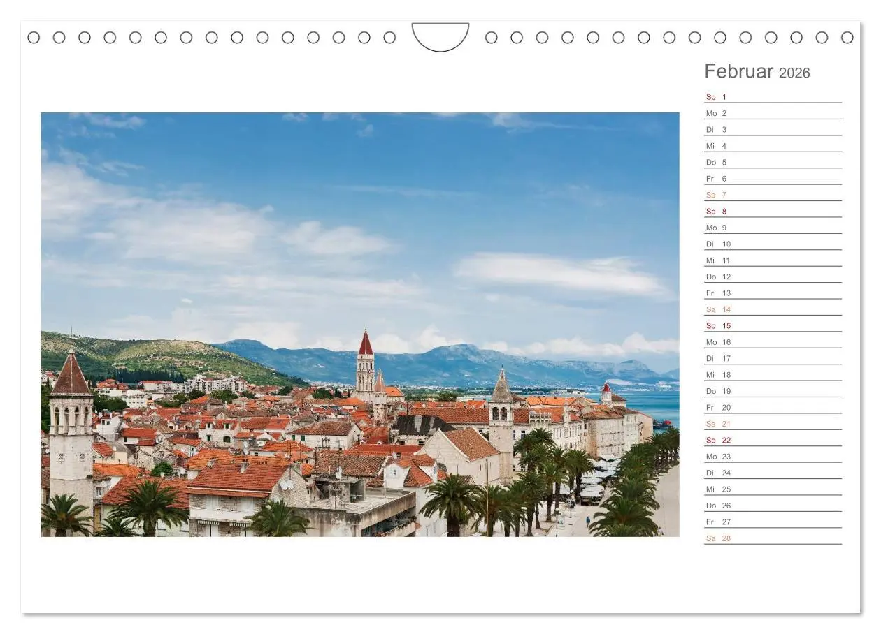 Bild: 9783516207859 | Kroatien, Terminplaner (Wandkalender 2026 DIN A4 quer), CALVENDO...