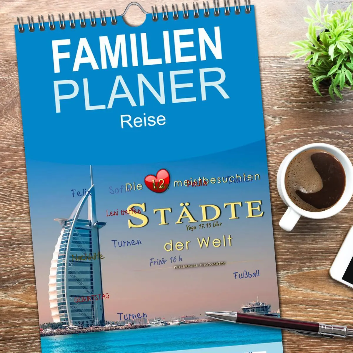 Bild: 9783516517859 | Familienplaner 2026 - Die 12 meistbesuchten Städte der Welt mit 5...