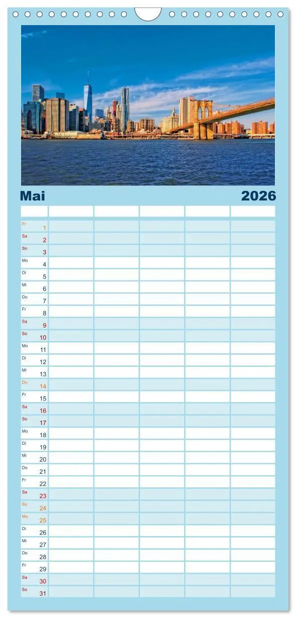 Bild: 9783516517859 | Familienplaner 2026 - Die 12 meistbesuchten Städte der Welt mit 5...