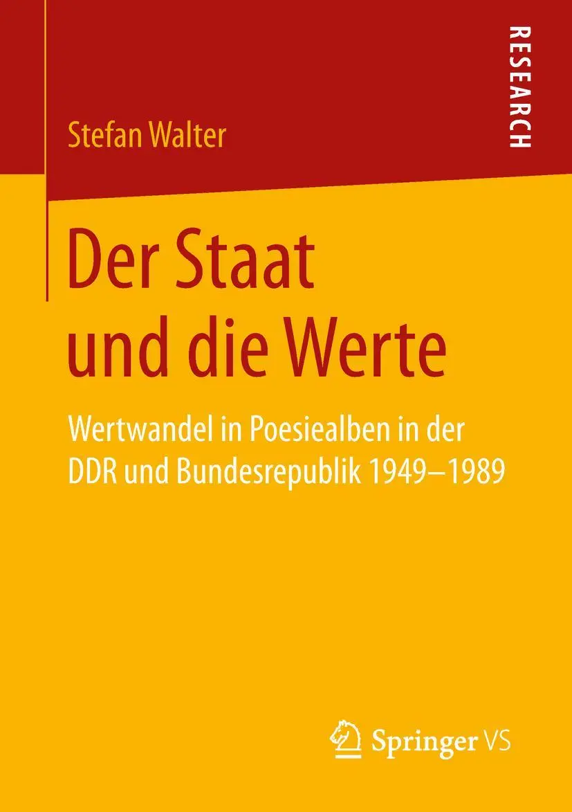 Cover: 9783658257859 | Der Staat und die Werte | Stefan Walter | Taschenbuch | xv | Deutsch
