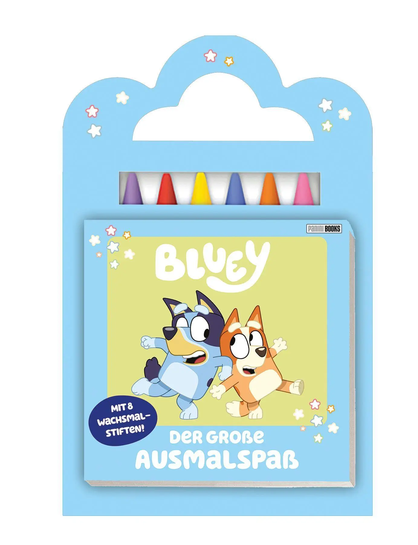 Cover: 9783833247859 | Bluey: Der große Ausmalspaß - Mit 6 Wachsmalstiften! | Taschenbuch