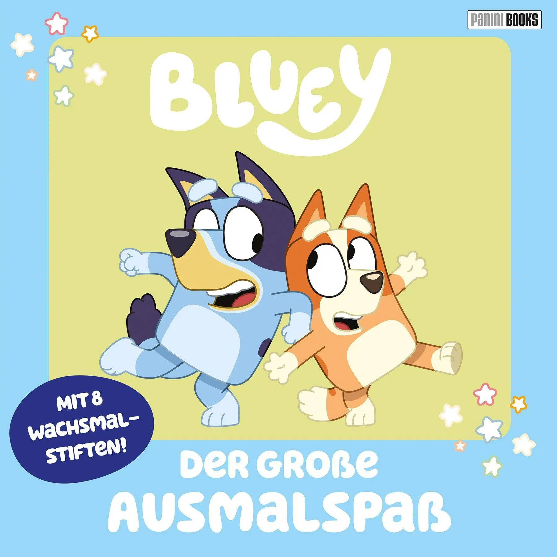 Bild: 9783833247859 | Bluey: Der große Ausmalspaß - Mit 6 Wachsmalstiften! | Taschenbuch
