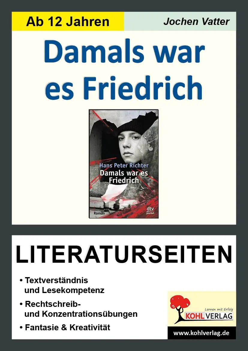 Cover: 9783956867859 | Damals war es Friedrich - Literaturseiten | Jochen Vatter | Buch