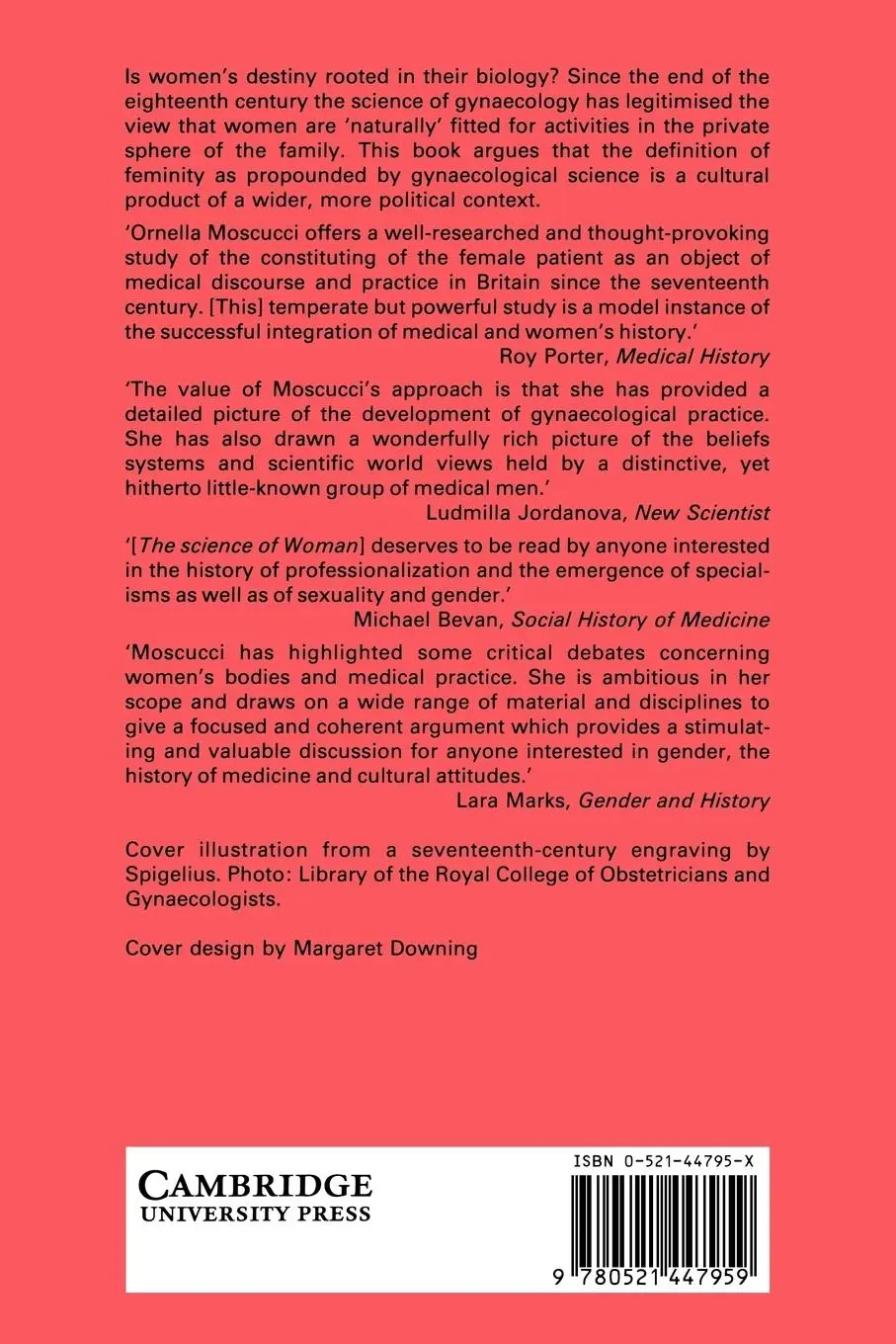 Rückseite: 9780521447959 | The Science of Woman | Gynaecology and Gender in England, 1800 1929